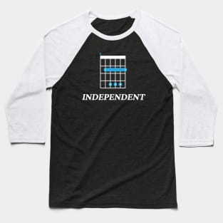 B Independent B Guitar Chord Tab Dark Theme Baseball T-Shirt